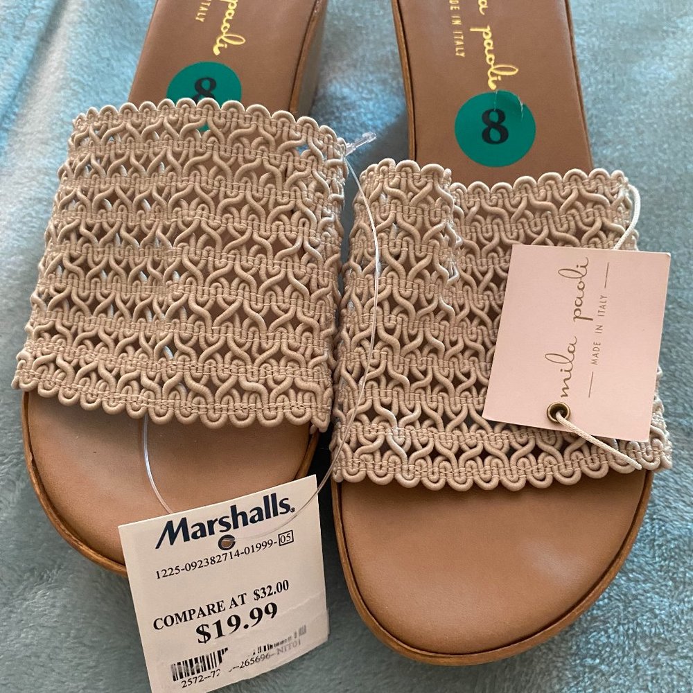 Mila Paoli made in Italy wedge sandals